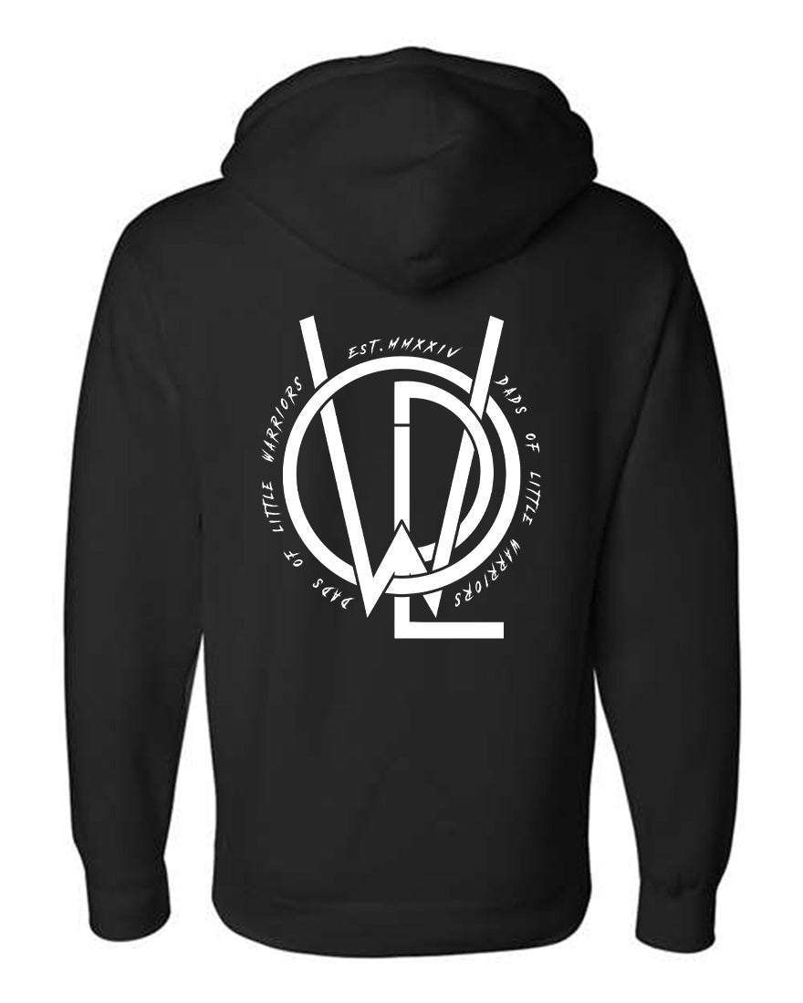 Dads Of Little Warriors Black Logo Hoodie