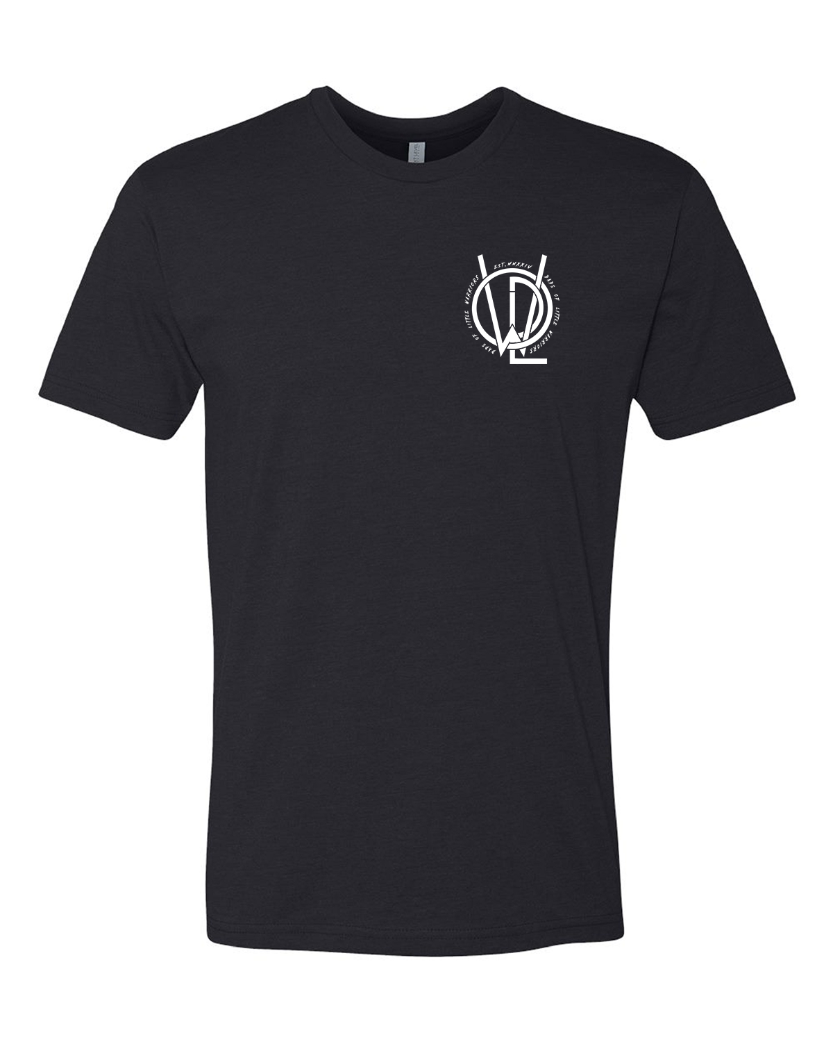 NEW Dads Of Little Warriors Logo Black Short Sleeve T Shirt