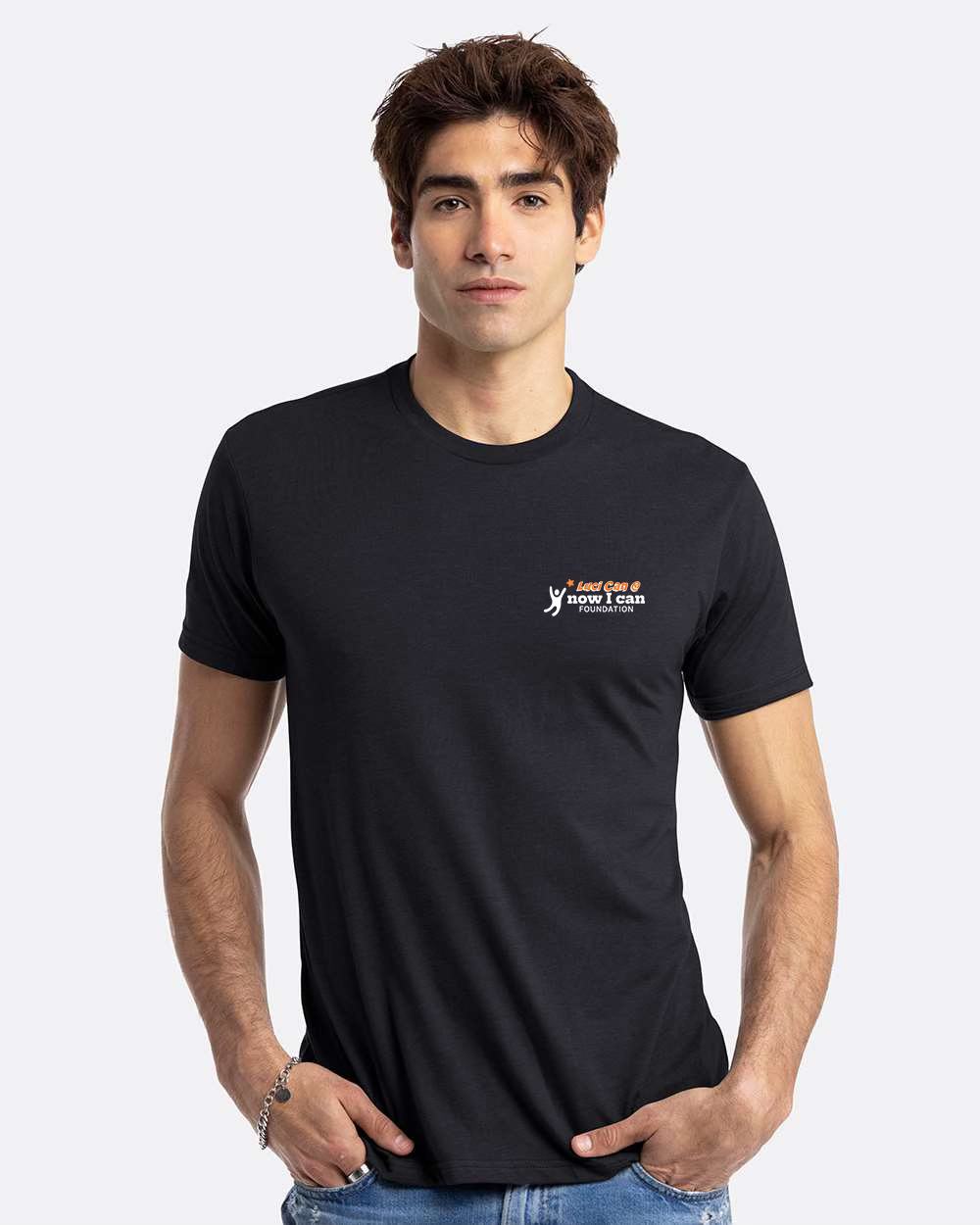 LuCi CaN @ NoW I CaN FUNDRASER Black Short Sleeve T SHIRTS