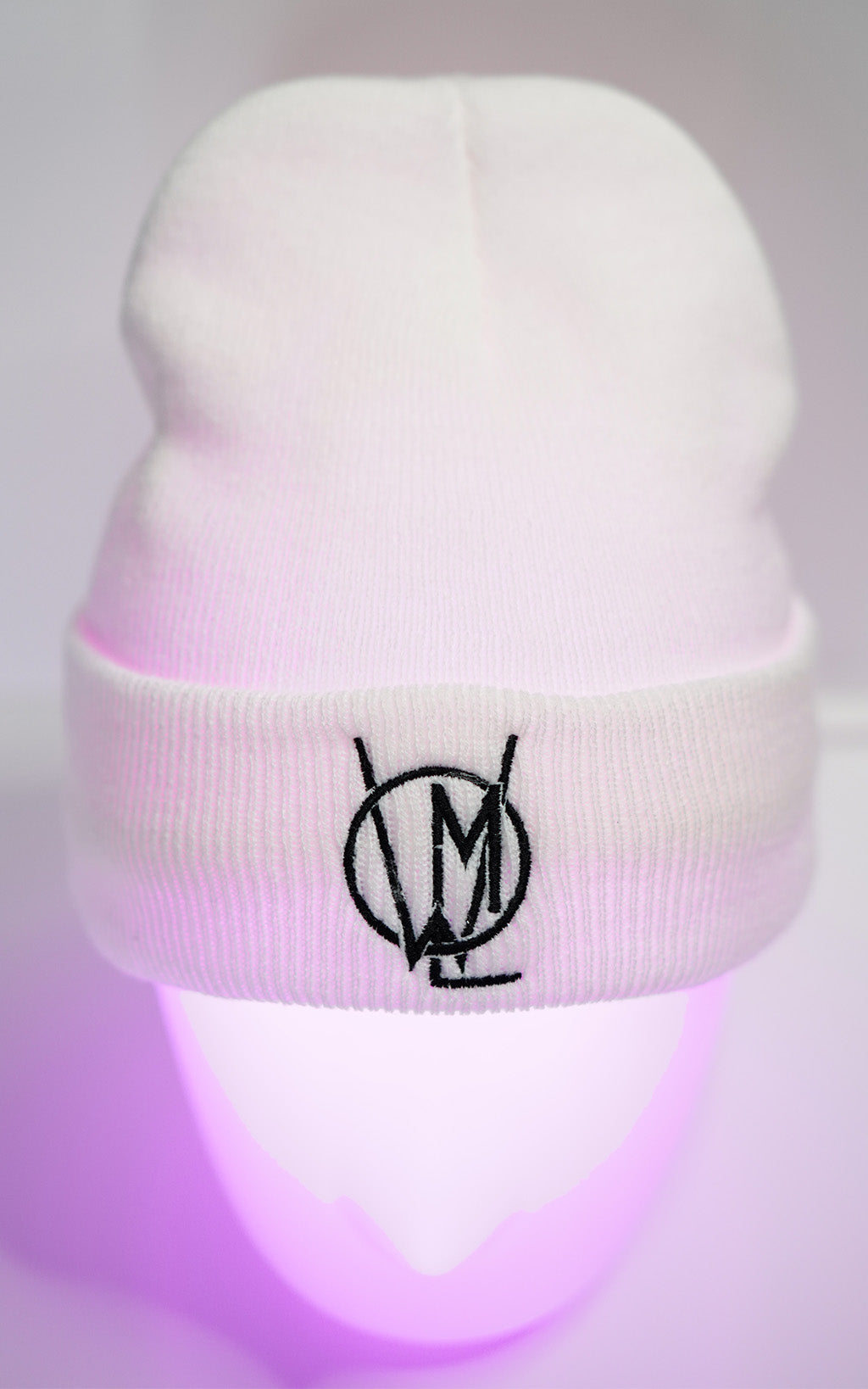 NEW MOMS Of Little Warriors White 12" Cuffed Beanie With Sherpa Liner