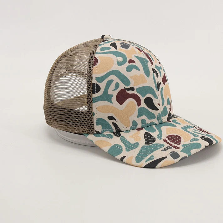 NEW OLD SCHOOL CAMO TRUCKER HATS