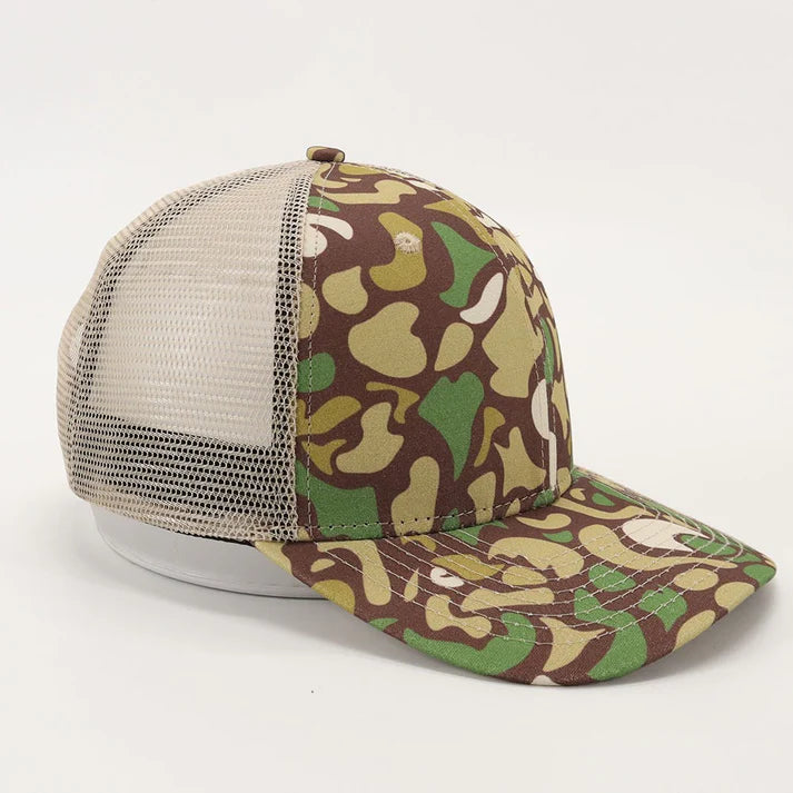 NEW OLD SCHOOL CAMO TRUCKER HATS