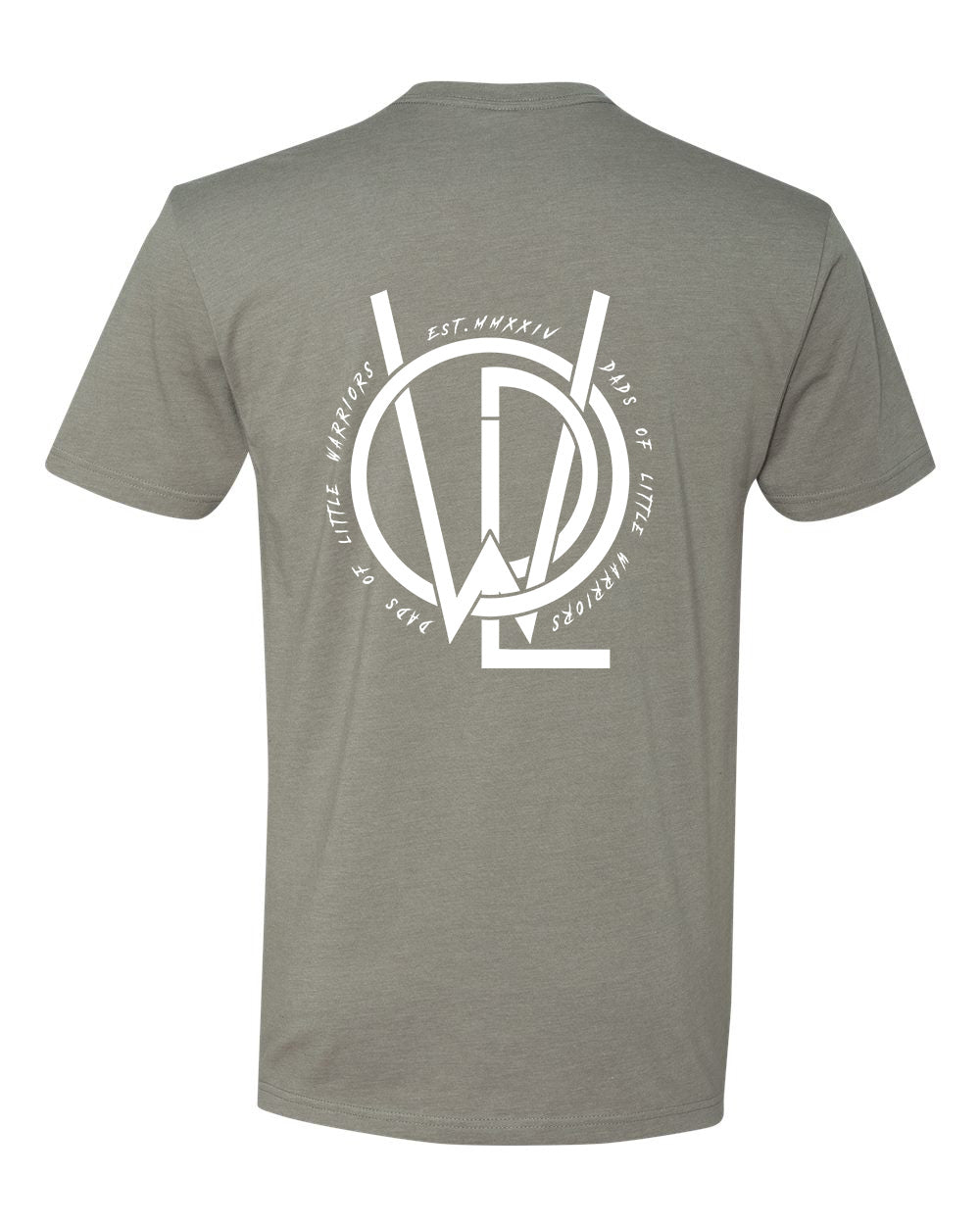 Dads Of Little Warriors  Logo Short Sleeve T Shirt. *3 COLORS AVAILABLE*